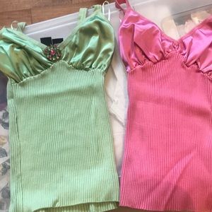 Women’s ribbed knit tanks tops
